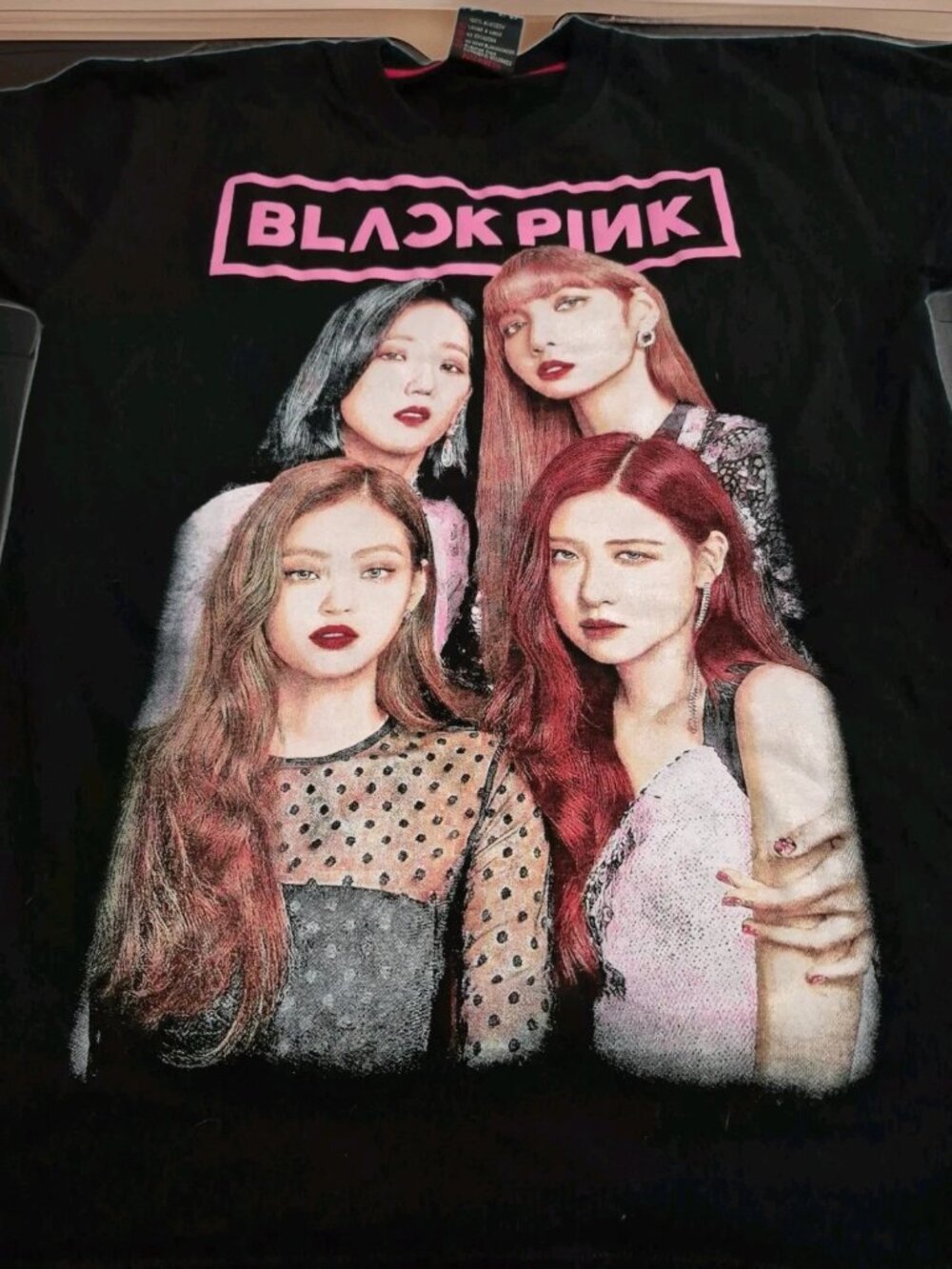Blackpink Kpop Korean Girl Band Graphic Print Crew Neck Short Sleeve T-Shirt S